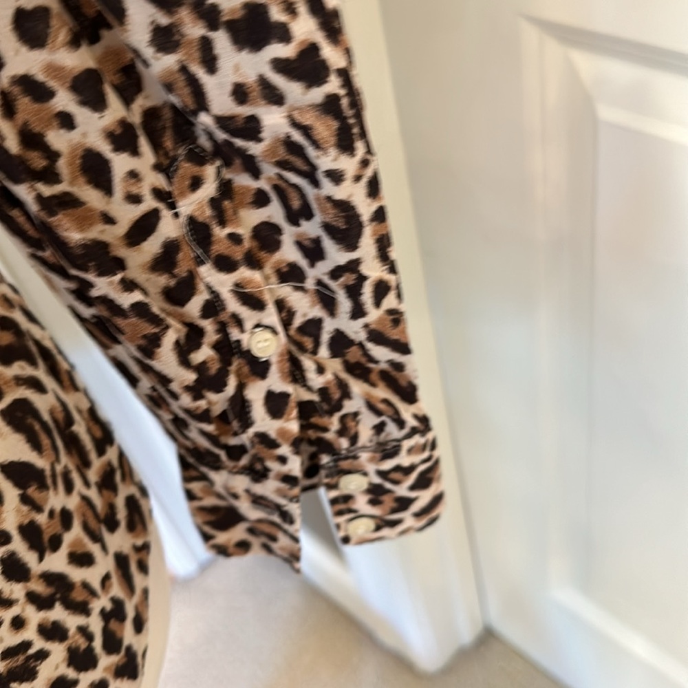 Leopard Print Button Up - image 2